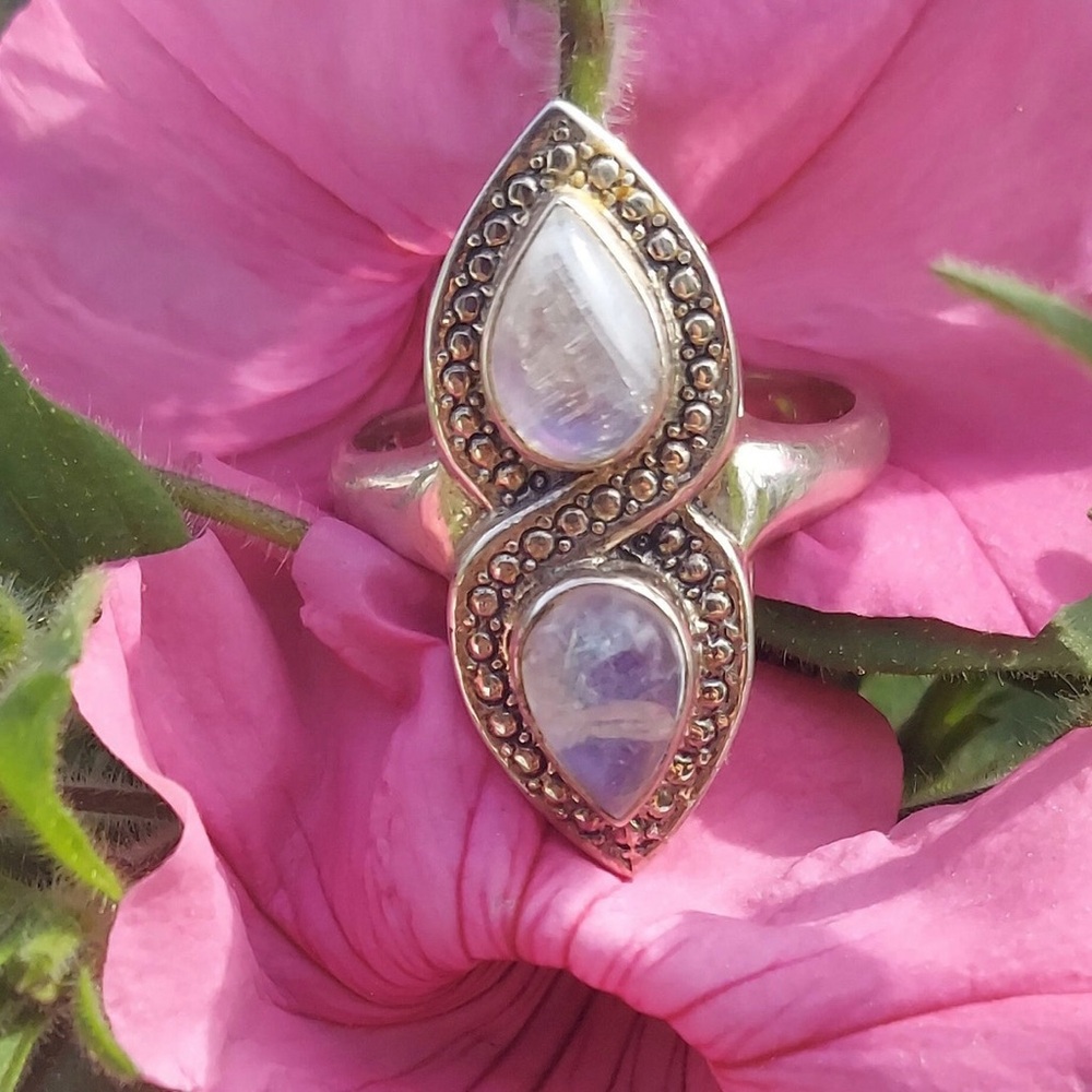Vintage Nicky Butler Moonstone Ring RARE